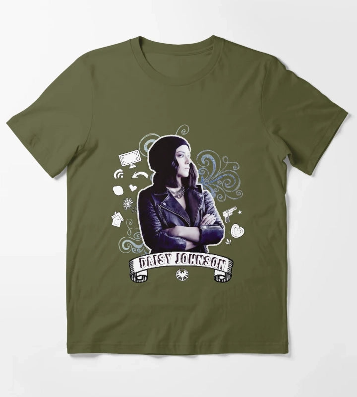 Quaking Doodle T-Shirt Olive Green