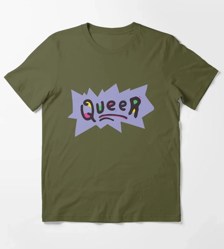 Queer T-Shirt Olive Green