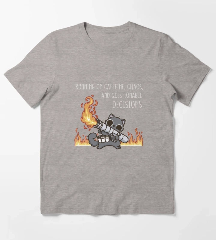 Questionable decisions T-Shirt Heather Grey