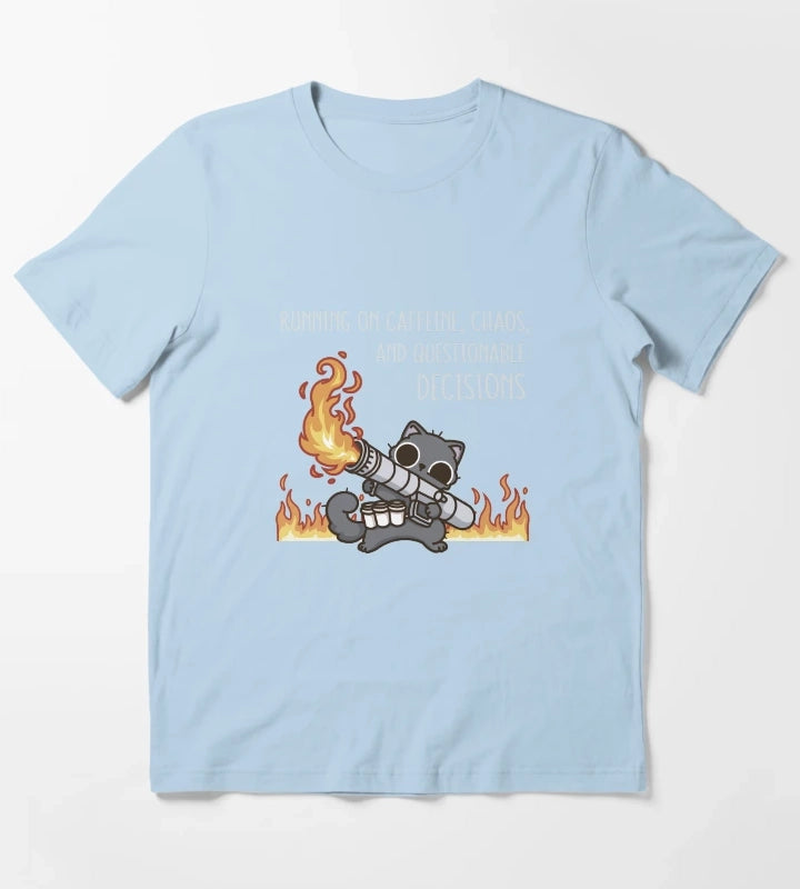 Questionable decisions T-Shirt Sky Blue