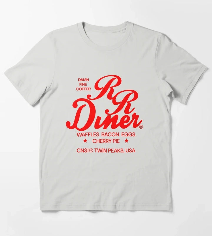 RR Diner TwinPeaks T-Shirt Light Grey