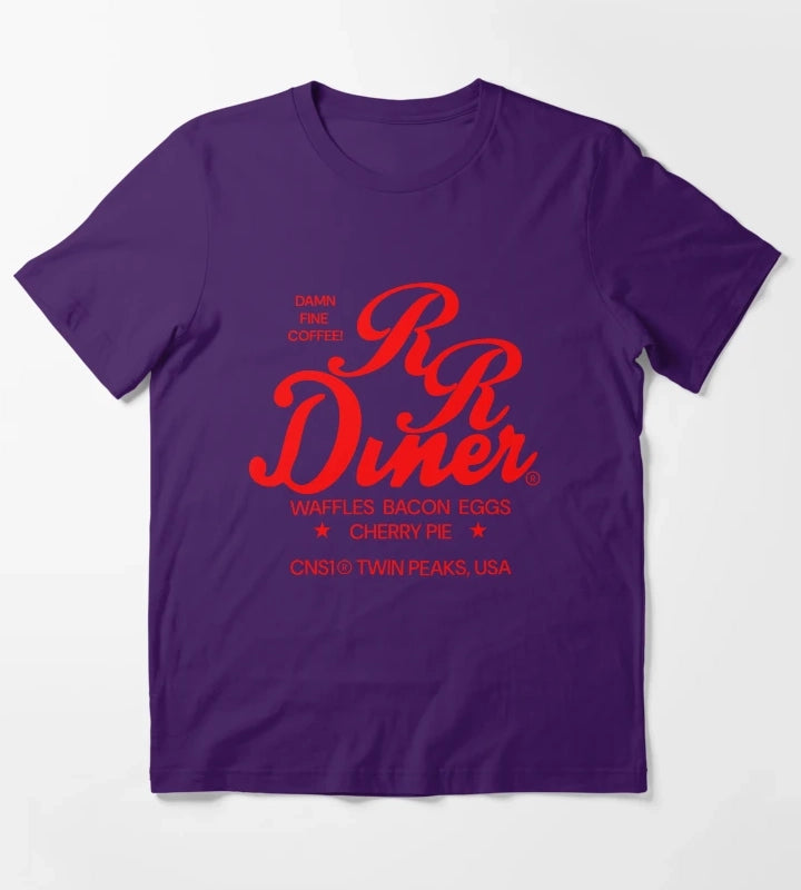 RR Diner TwinPeaks T-Shirt Purple