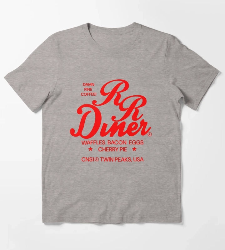 RR Diner TwinPeaks T-Shirt Heather Grey