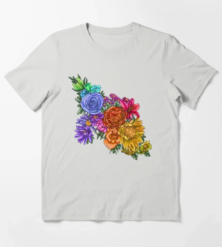 Rainbow Blooming 2023 T-Shirt Light Grey