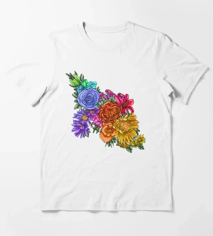 Rainbow Blooming 2023 T-Shirt White