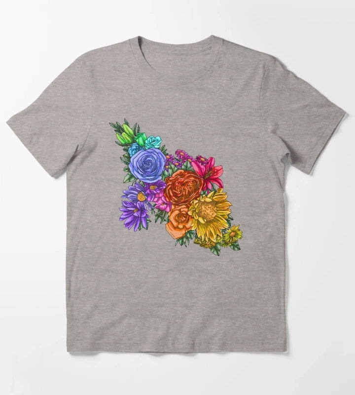 Rainbow Blooming 2023 T-Shirt Heather Grey