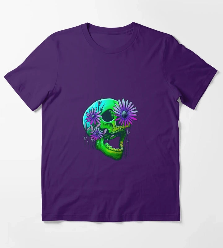 Rainbow Skull T-Shirt Purple