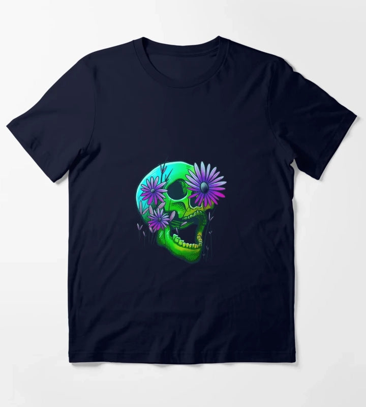 Rainbow Skull T-Shirt Navy