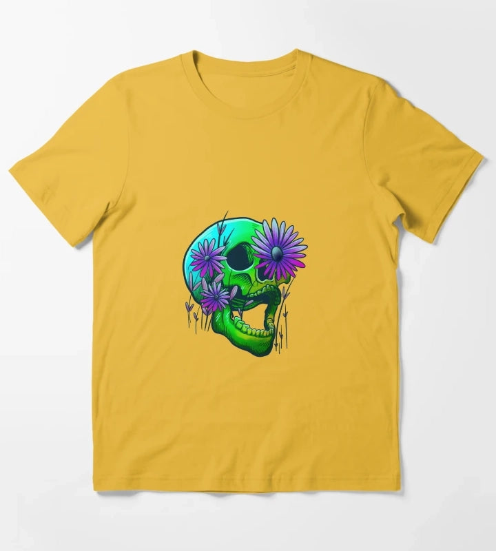 Rainbow Skull T-Shirt Yellow