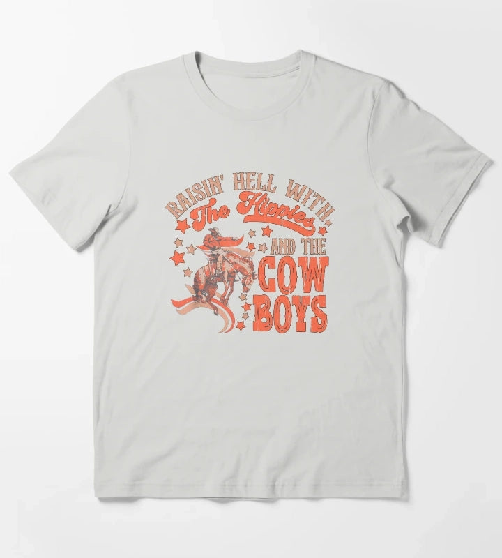 Raising Hell Since Birth T-Shirt Light Grey