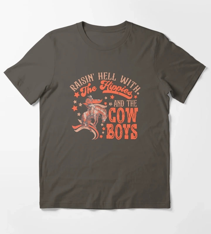 Raising Hell Since Birth T-Shirt Dark Grey
