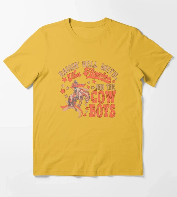 Raising Hell Since Birth T-Shirt Yellow