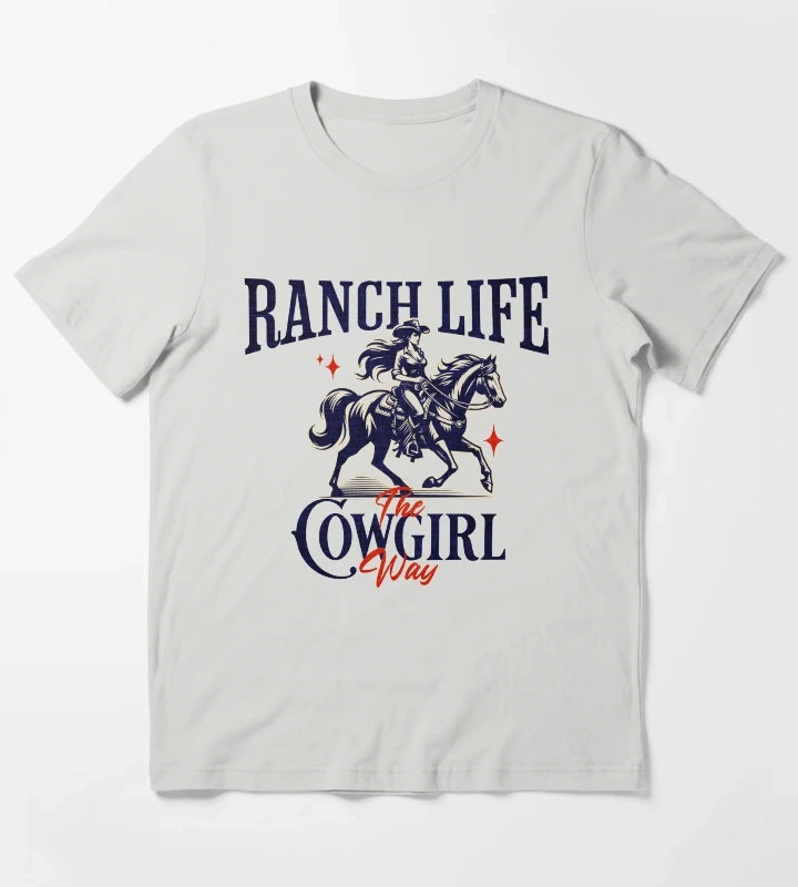 Ranch Life T-Shirt Light Grey