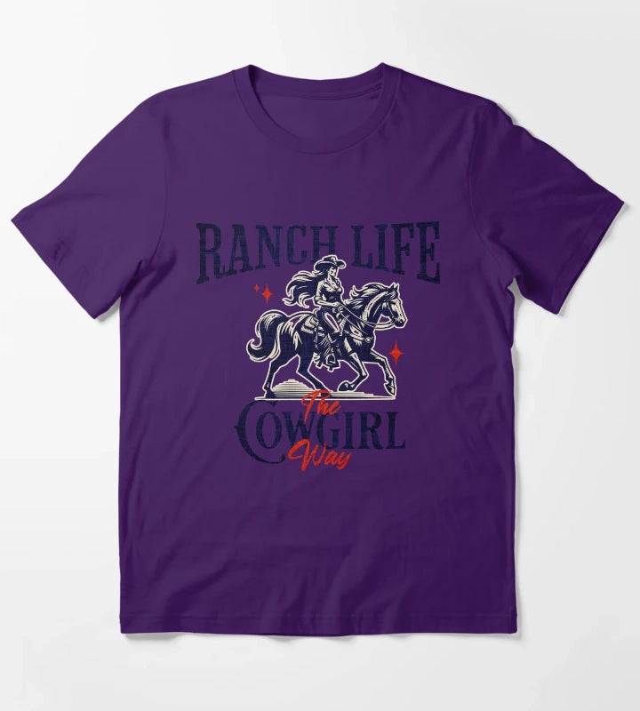 Ranch Life T-Shirt Purple
