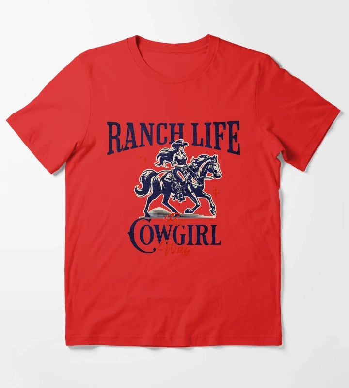Ranch Life T-Shirt Red