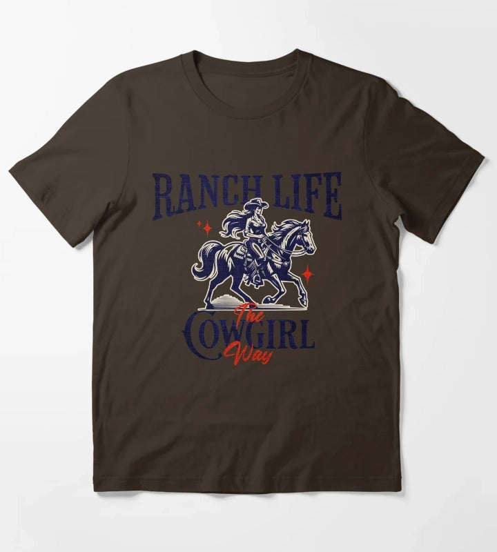 Ranch Life T-Shirt Brown