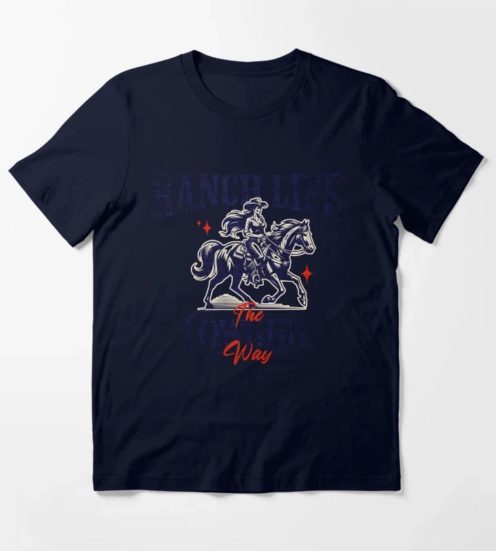 Ranch Life T-Shirt Navy