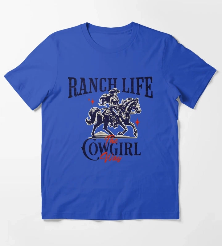 Ranch Life T-Shirt Blue