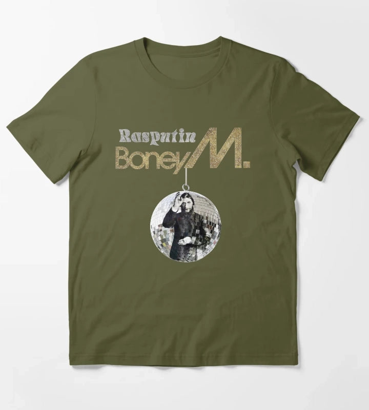 Rasputin Boney M T-Shirt Olive Green