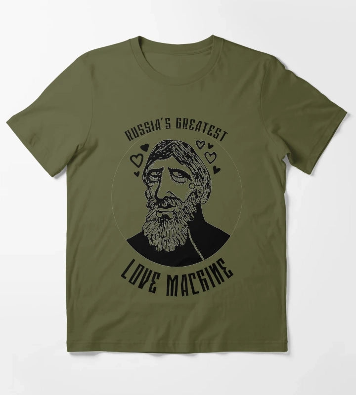 Rasputin Russias Greatest Love Machine T-Shirt Olive Green