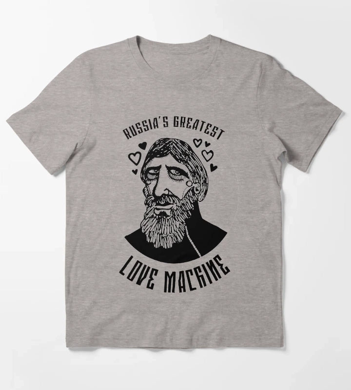 Rasputin Russias Greatest Love Machine T-Shirt Heather Grey