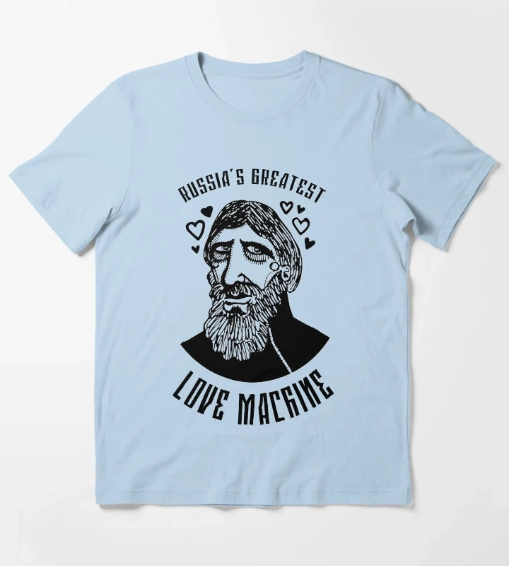 Rasputin Russias Greatest Love Machine T-Shirt Sky Blue