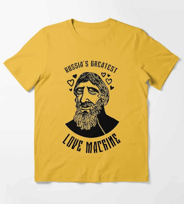Rasputin Russias Greatest Love Machine T-Shirt Yellow