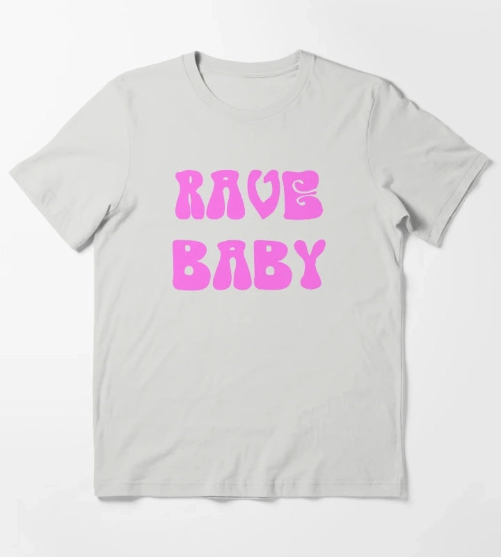 Rave Baby T-Shirt Light Grey