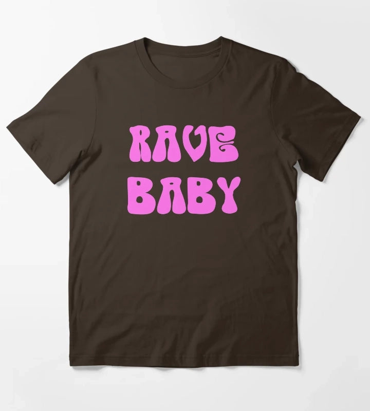 Rave Baby T-Shirt Brown