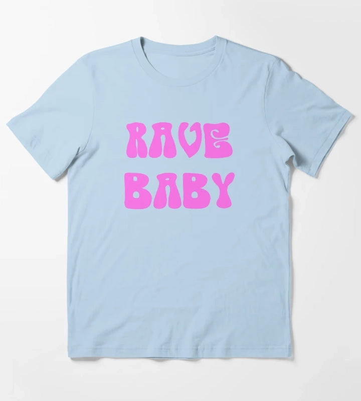 Rave Baby T-Shirt Sky Blue