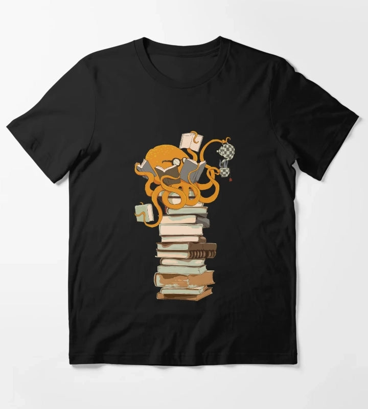 Reading Octopus tea coffee and books gift T-Shirt