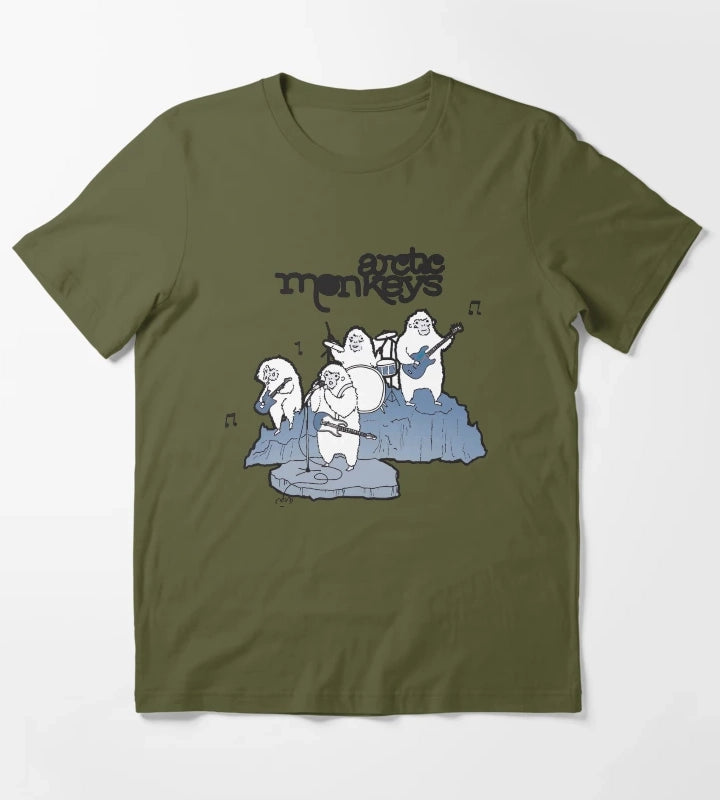 Real Arctic Monkeys T-Shirt Olive Green