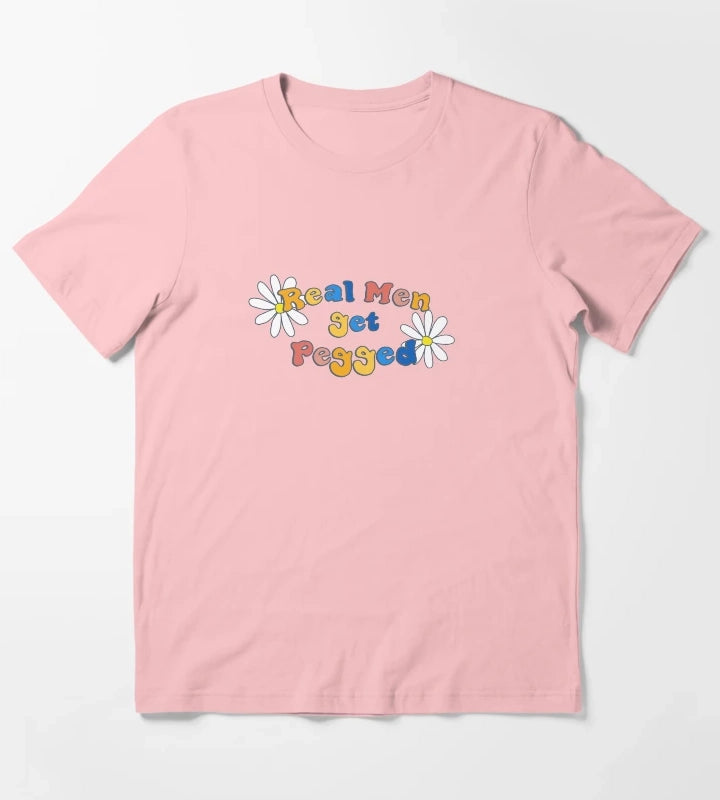 Real Men get Pegged T-Shirt Dark Grey