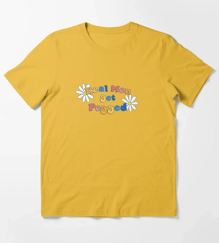 Real Men get Pegged T-Shirt Yellow