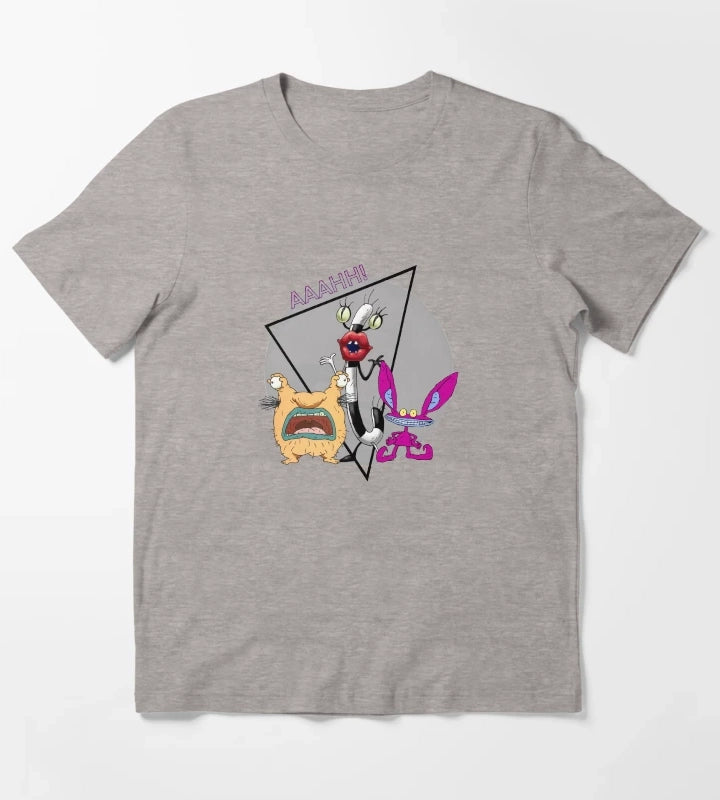 Real Monsters T-Shirt Heather Grey
