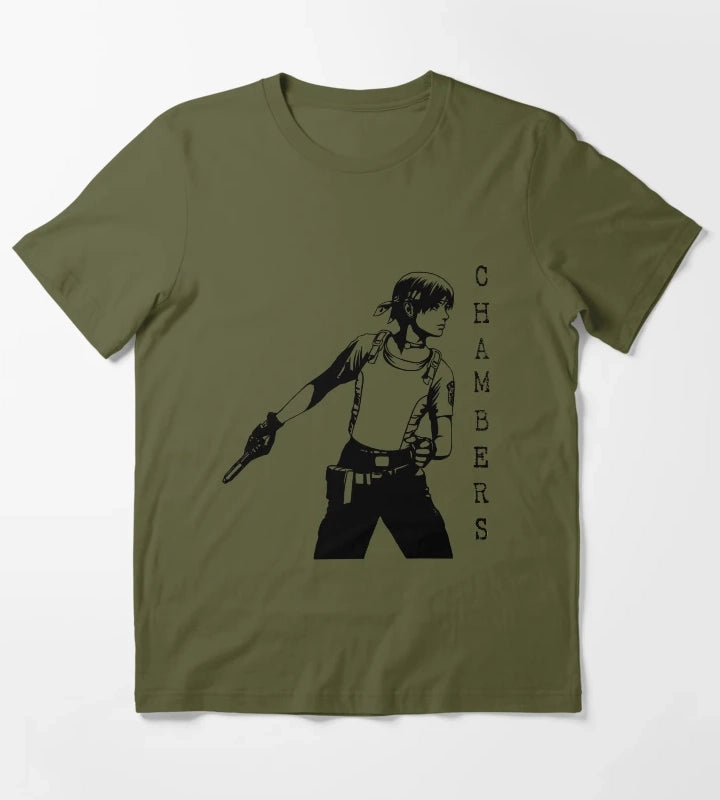 Rebecca Chambers Resident Evil T-Shirt Olive Green