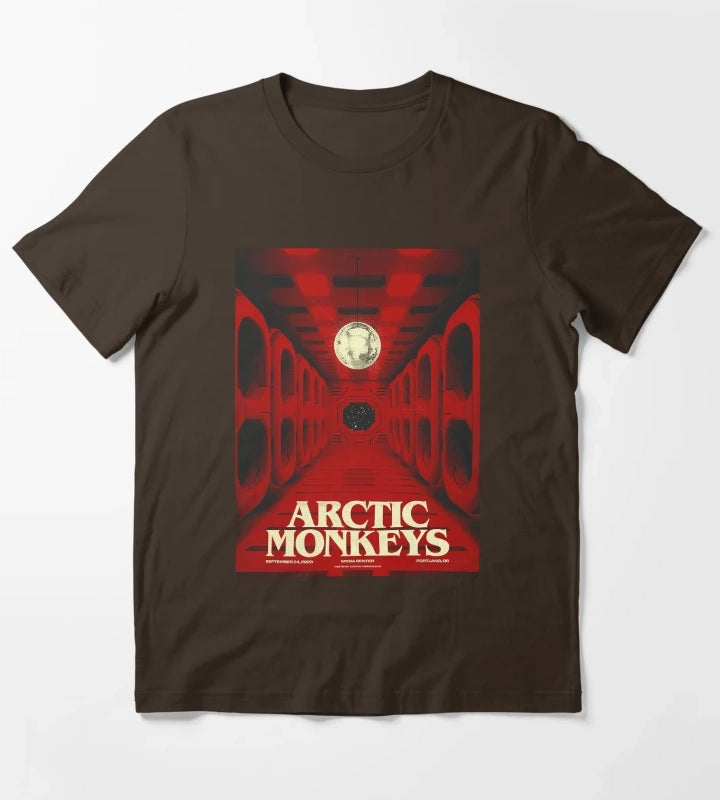 Red AM T-Shirt Brown