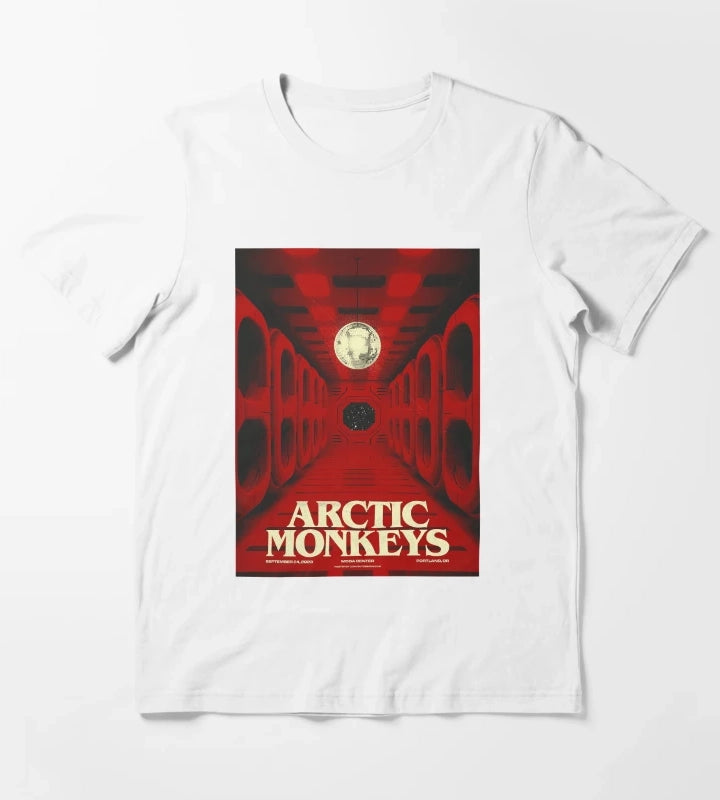 Red AM T-Shirt White