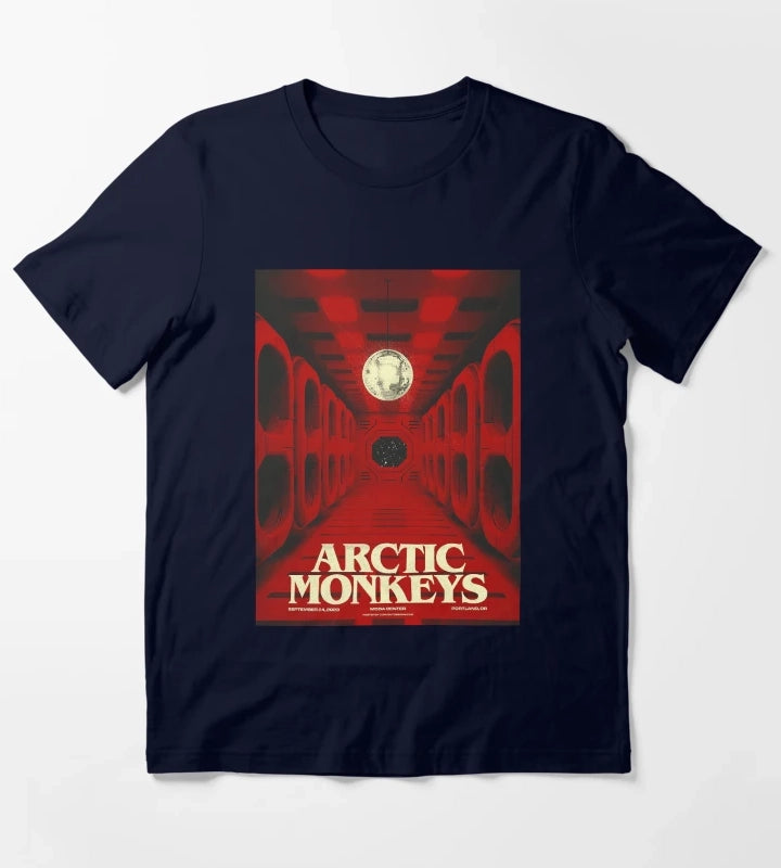 Red AM T-Shirt Navy