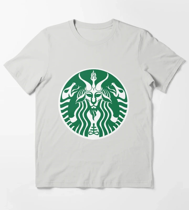 Red Cup Baphomet T-Shirt Light Grey
