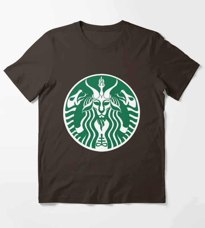 Red Cup Baphomet T-Shirt Brown