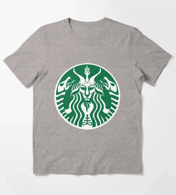 Red Cup Baphomet T-Shirt Heather Grey