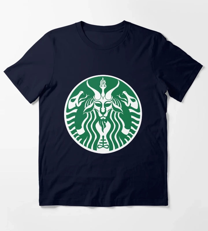 Red Cup Baphomet T-Shirt Navy
