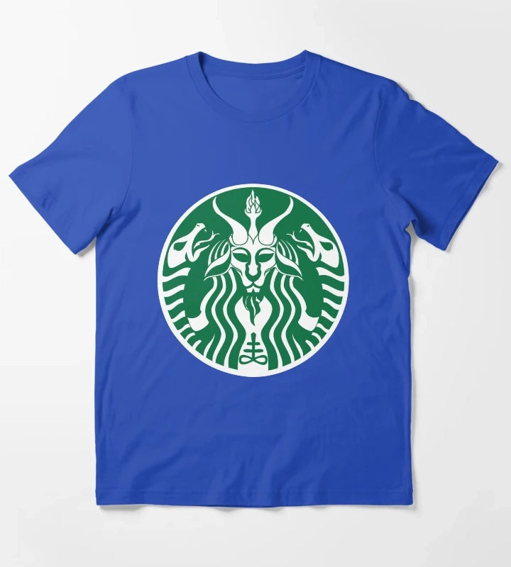 Red Cup Baphomet T-Shirt Blue