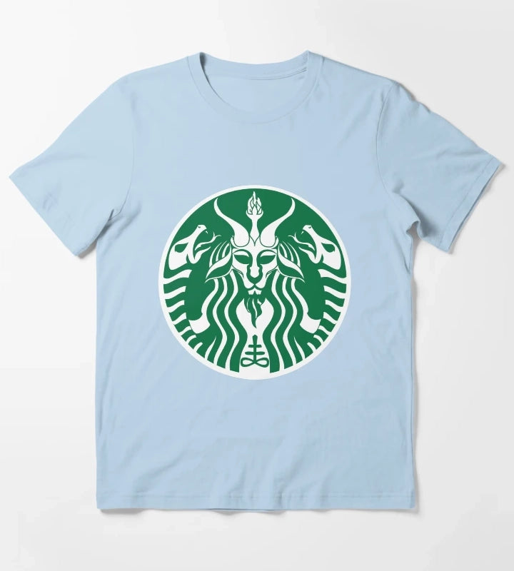 Red Cup Baphomet T-Shirt Sky Blue