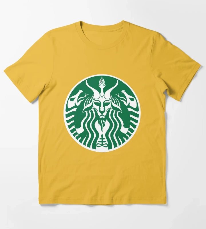 Red Cup Baphomet T-Shirt Yellow