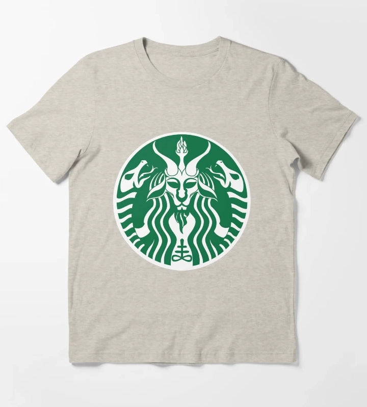 Red Cup Baphomet T-Shirt Cream