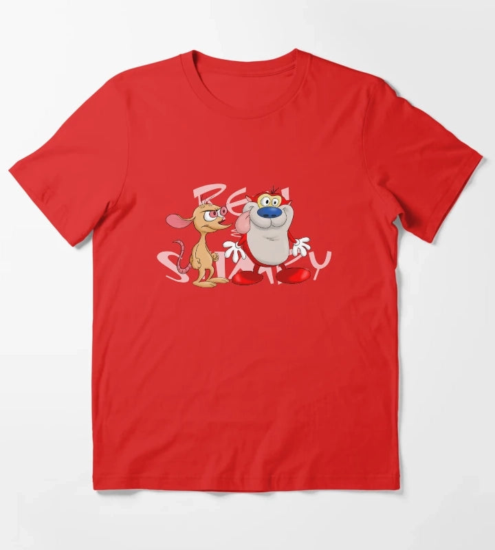 Ren and Stimpy Duo T-Shirt Red