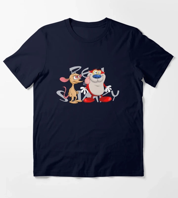 Ren and Stimpy Duo T-Shirt Navy