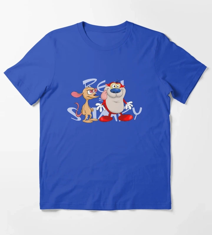 Ren and Stimpy Duo T-Shirt Blue